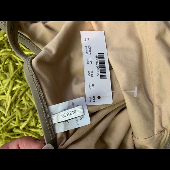 J Crew Deep V Neck Belted Swim Suit - Picture 4 of 5